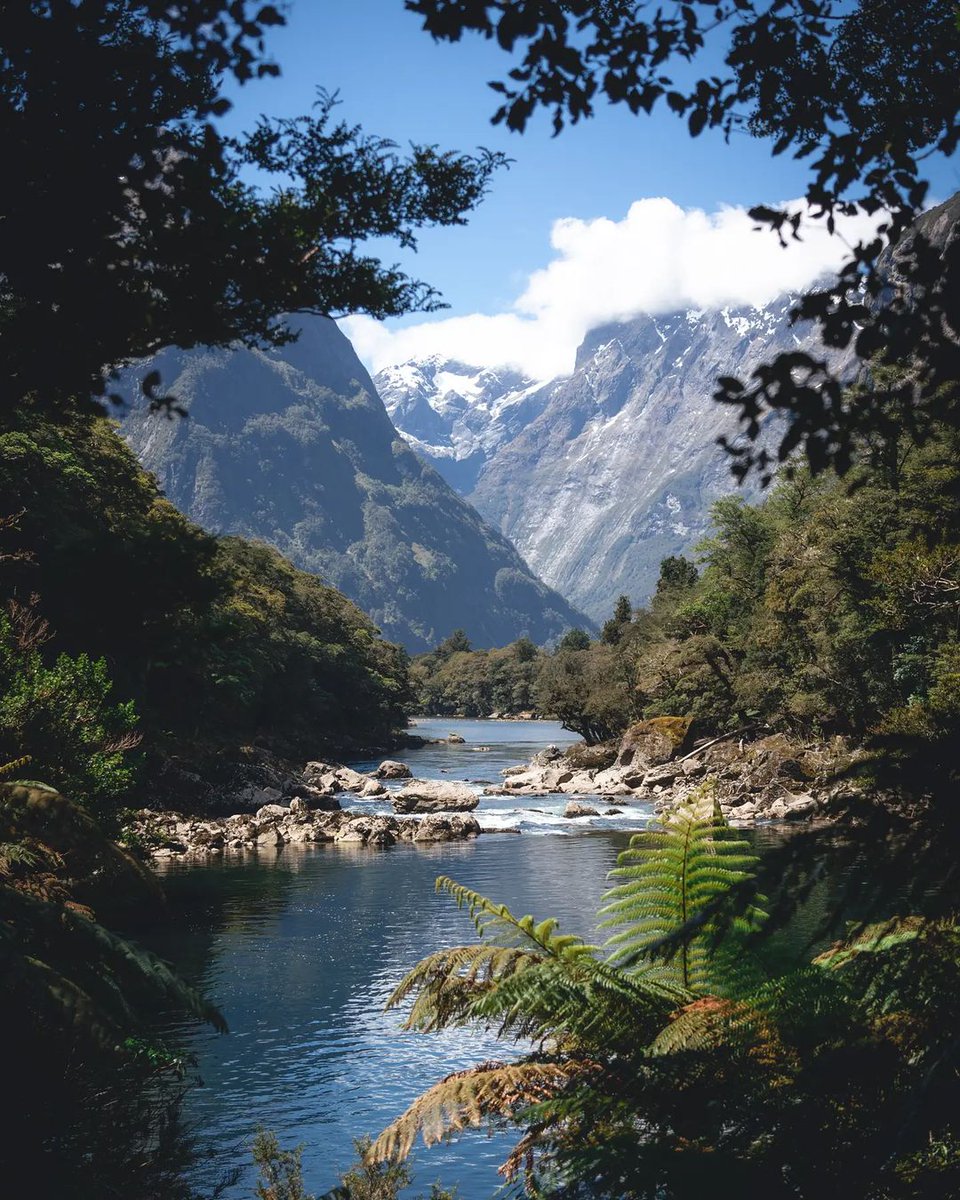 A window into paradise. 🍃 On the west coast of the South Island, Milford Sound is a must-see with towering peaks, cascading waterfalls and jaw-dropping views.
📍Milford Sound, Fiordland, NZ
📸: Thanks to <a href="/mda/">Matteo D'Abrizio</a>.landscapes for this amazing shot! 

#ThePlacesofTomorrow #BrokenShed
