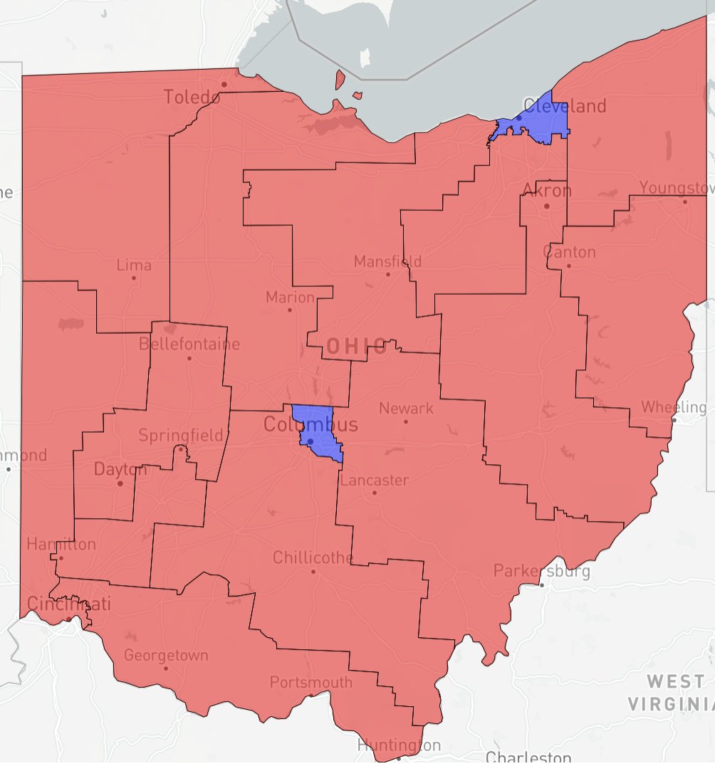Redistricter on Twitter: "Two map updates: the Ohio Republican and Ohio