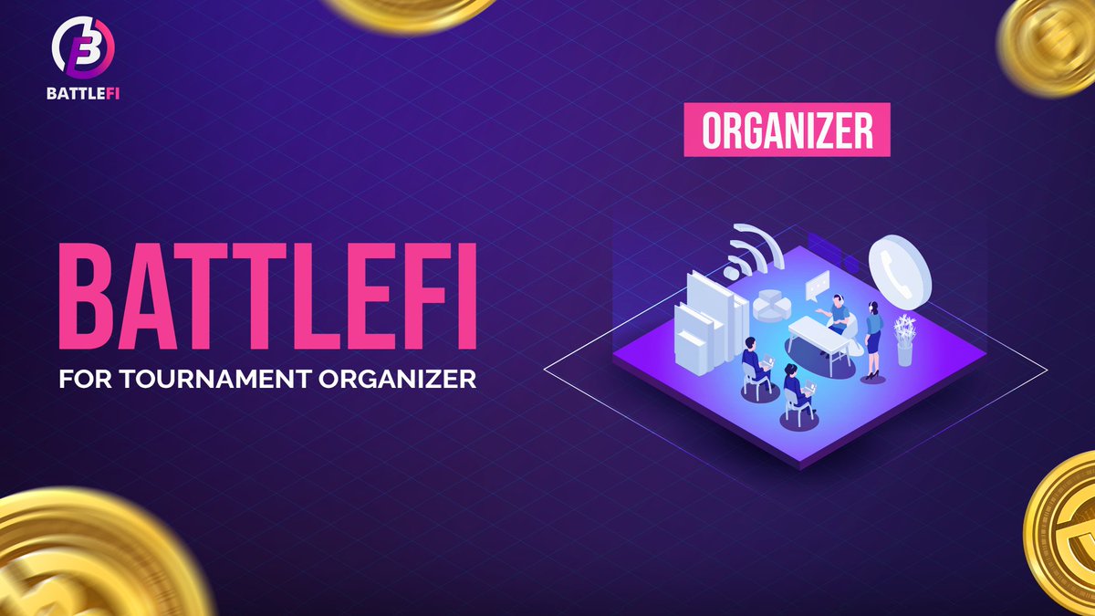 BattleFi_io's tweet photo. The eSports Organizers will also benefit from all the features of BattleFi to organize eSports tournaments and expand their communities:

✅ Free-To-Host &amp; Host-To-Earn
✅ SocialFi &amp; Social Fan NFT
✅ NFT Crowdfunding
✅ eSports Social network 

#BattleFi #Orrganizer #GamingGuild https://t.co/XUxw1WXN2c