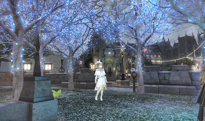 着々と飾り付けしてる相方さんがwイルミネーションの木ももらった!可愛い!Copyright (C)  SQUARE ENIX CO., LTD. All Rights Reserved.#FF14#ミコッテ 