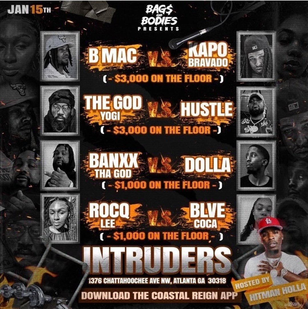 TUNE IN!!
BAGS $ BODIES LINK IN THE BIO
🔥🔥🔥🔥🔥🔥🔥🔥🔥🔥🔥🔥🔥
@HitmanHolla
@CoastalReignTV
@BagsandT
@OTFMZ1
#BanxxThaGOD  #StudioGang #TFE #OTFMZ #bagsnbodies
#BagsAndBodies #banxxthagod #explorepage #battlerapculture #Follow #battlerap #hiphop
#TrendingFollow