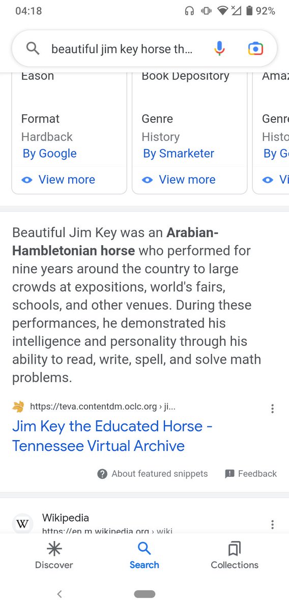 Ink_Crumbs's tweet photo. @tamsully12 BEAUTIFUL JIM KEY THE HORSE THAT COULD DO MATH https://t.co/joZ24wzmT4