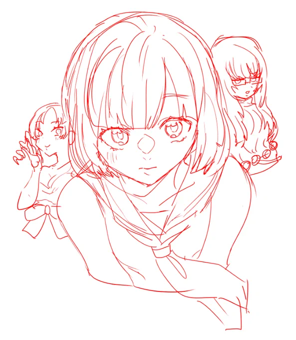 キャサリンの絵をなぜか描いています 