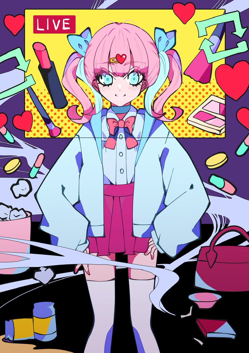 「自堕落アイドルちゃんよろしくお願いいたします0.03ETHでの固定価格になります」|清水わかこ shimizu wakakoのイラスト