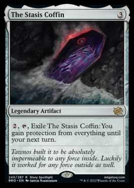 Final_Freek's tweet photo. MtG BRO draft experience, drafting Drafna and Stasis Coffin to turbo fog your opponent for 10 mana https://t.co/WmzwqGkGNo