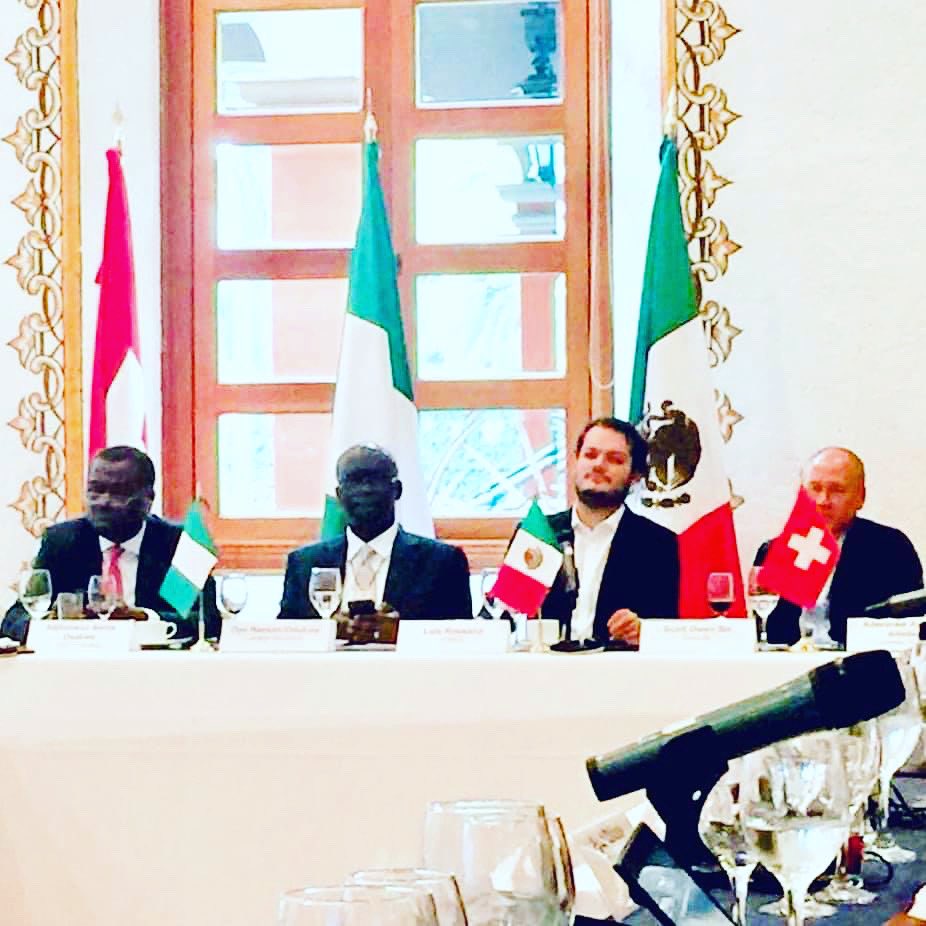 LuigiRossano's tweet photo. Leading a high level Nigerian business mission - insurance &amp; pensions moguls - thanks to the trust of my friends @lmpando of the @cceoficialmx and Christopher &amp; Wilfried Hülstrunk (some years ago) https://t.co/EEkyZ2ZvhT