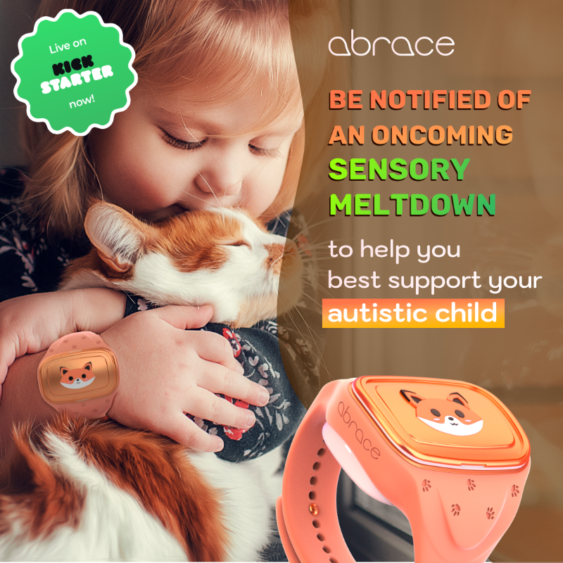 AbraceAI's tweet photo. Abarce is the first smart bracelet that notifies parents of oncoming sensory meltdowns to help them best support their autistic kids. The device is not designed to “solve” anything but rather to be a great tool. Hurry up, only a few days left until the end of the campaign!