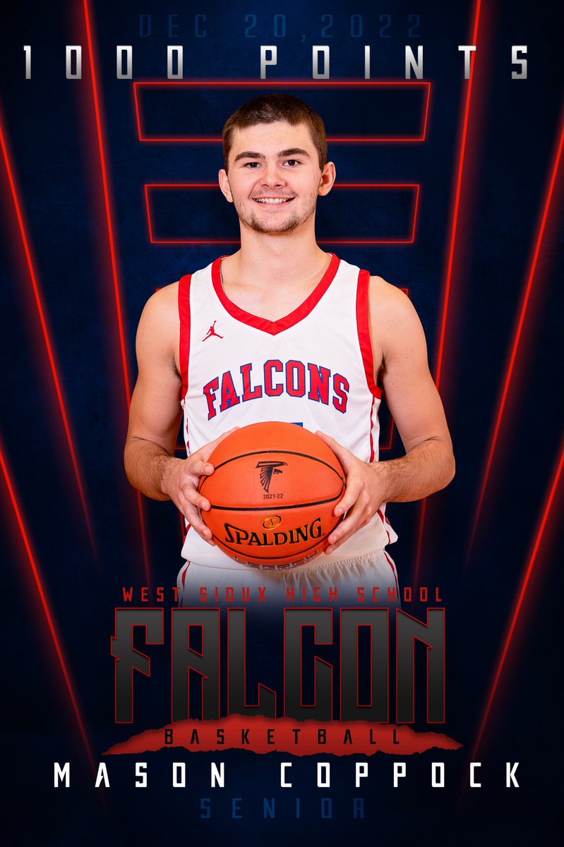 Congrats <a href="/MasonCoppock/">Mason Coppock</a> on hitting 1000 career points tonight!