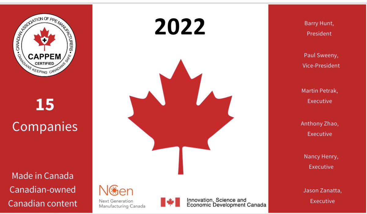 Canadian Association of PPE Manufacturers tweet media