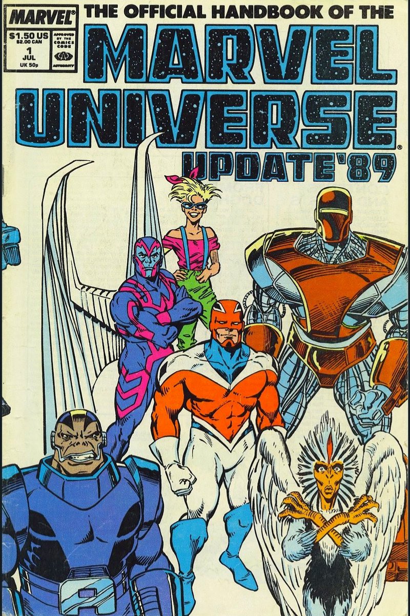 I just uploaded a short video on my YouTube channel featuring the wraparound cover to the Official Handbook of the Marvel Universe Update '89.
Check it out by clicking the link below:
youtu.be/zZn50hMXO-M

#thecosmiccomicbookbroadcast #comicbookbroadcaster #marvelcomics
