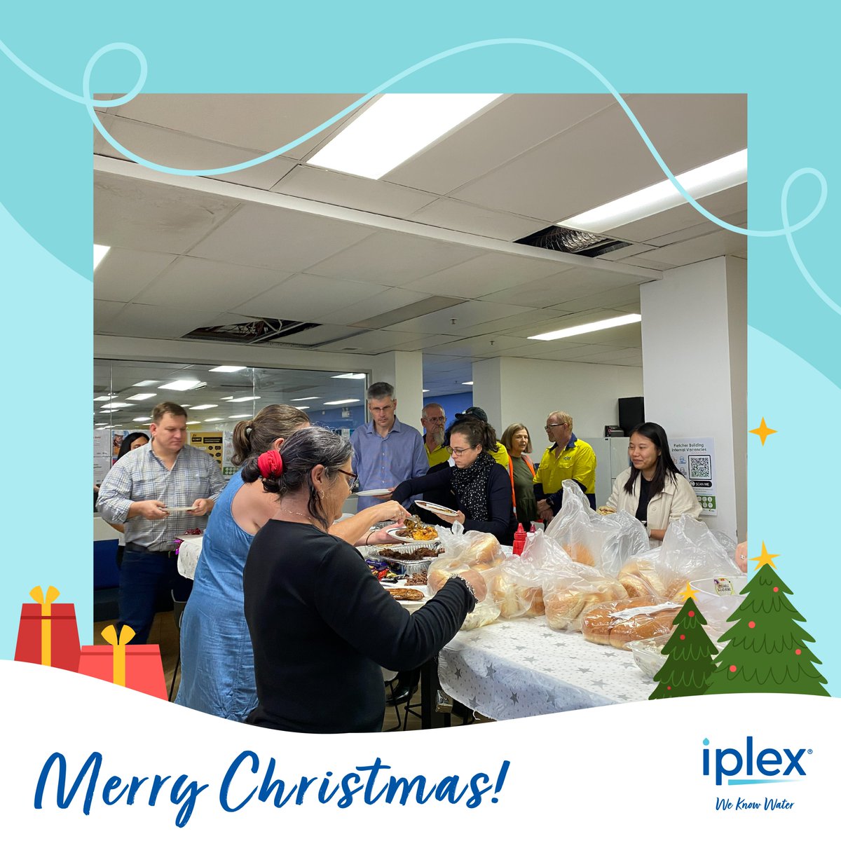 IplexAustralia's tweet photo. The #Iplex team had an amazing Xmas Lunch at the Strathpine site!

We would like to wish everyone a Merry Christmas &amp; a Happy New Year.

Our offices will be closed from Fri 23 Dec 2022 &amp; reopen on Tue 3 Jan 2023. 

If you need any support, contact us at https://t.co/WVL9m4XZhd https://t.co/aYi02aVte0