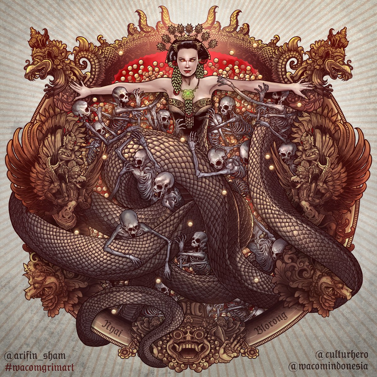 ArifinSham's tweet photo. ~Hi folks!  I'm Sham, an Indonesia freelance artist 💚. I love drawing something detailed, cross-hatch, ornamental like this.
if you have project that fit with my style, you can DM me or email : knightsham@gmail.com https://t.co/lkGxzOF4Ja