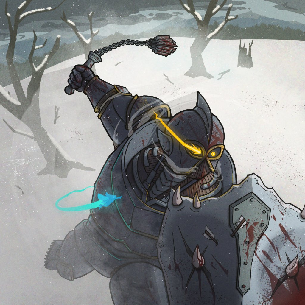 ibbitzzz's tweet photo. BASH, a warforged built for battle, looking answers to his past and an ever-stronger foe to face. A little Christmas gift to my fellow D&amp;D party mate. https://t.co/24QIRd6vdw