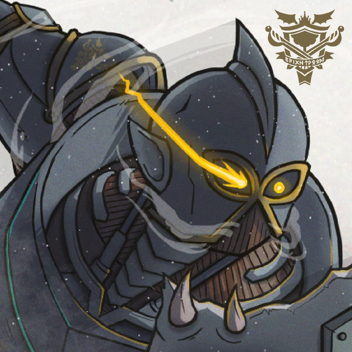 ibbitzzz's tweet photo. BASH, a warforged built for battle, looking answers to his past and an ever-stronger foe to face. A little Christmas gift to my fellow D&amp;D party mate. https://t.co/24QIRd6vdw