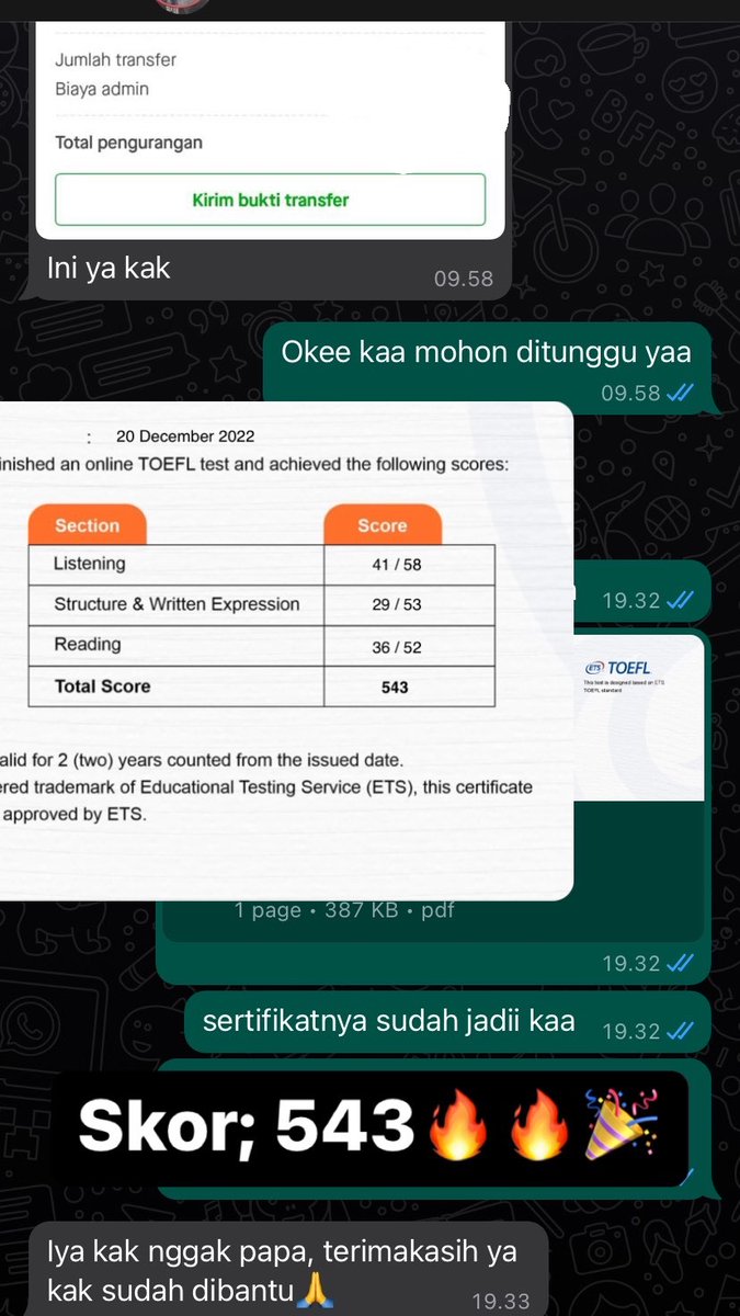 jokitoeflforyou's tweet photo. Joki TOEFL terima jadi sertifikat:
-Sertif jenis ITP standard nasional
-Berbasis ETS
-Dari lembaga resmi sudah diakui secara nasional
-Bisa untuk sidang, s2, apply kerja,CPNS & BUMN
-Valid 2 tahun
-Bebas request skor
-Proses 4-5 jam
#testtoefl
#toeflitp
#jokitoefl
#TOEFL https://t.co/CtwYb6ScBL