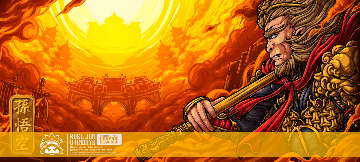 RUAarts118's tweet image. Wukong Deskmat Design
done for Macveth

facebook.com/MacvethOS/

#deskmatdesign #deskmat #vector #wukong #monkeyking #monkey #temple #ruaillustration