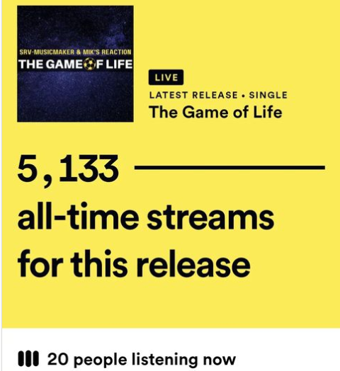 MIKsReaction's tweet photo. Day 5 of the release of The Game Of Life

So cool, @srv_musicmaker did a brilliant job with this.

#fifa #football #footballmusic #worldcupsong #housemusic #anthemhouse #vocalhouse #raphouse #rap #singersongwriter #musiciansoninstagram #edmcollab #edmartist #edmproduction https://t.co/V6WvJ1AfGr