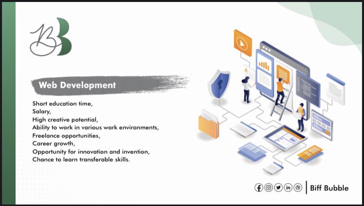 biff_bubble's tweet image. Web designing is an opportunity for innovation and invention.
#weddesign #interiordesign #webdeveloper #webdevelopment #biffbubble