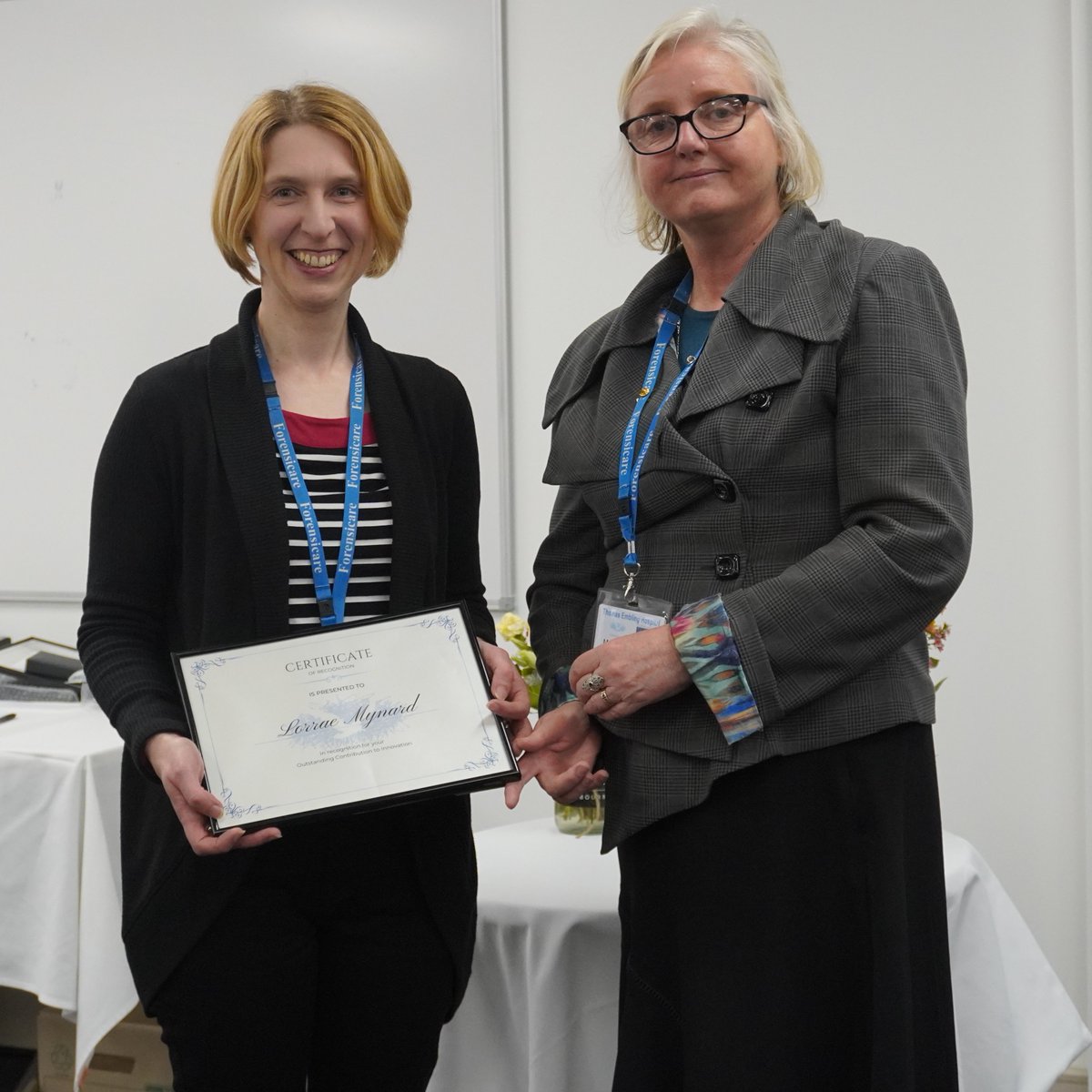 LorraeMynard's tweet photo. I'm feeling honoured and excited that the #occupationalformulation implementation project has been recognised as an outstanding contribution to innovation at the @Forensicare employee recognition awards ceremony. https://t.co/cpxQcz8E7w