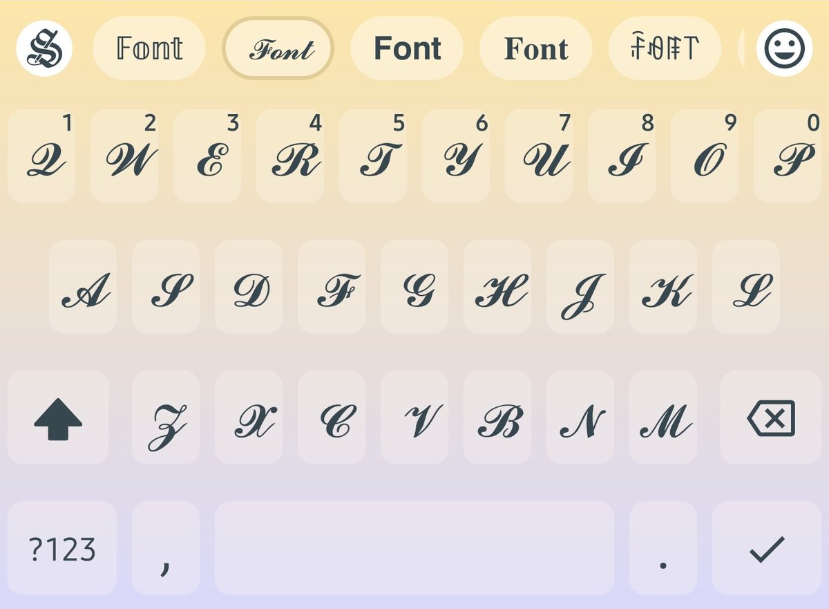 StylishTextApp's tweet photo. Did you check out these amazing themes for the keyboard in our new update? ๐ #stylishkeyboard #stylishtext #stylishfonts #fontskeyboard #twitterfonts #chatfonts #stylishtweets Download: https://t.co/81VgUF7sLa https://t.co/VaT9KBQDIF