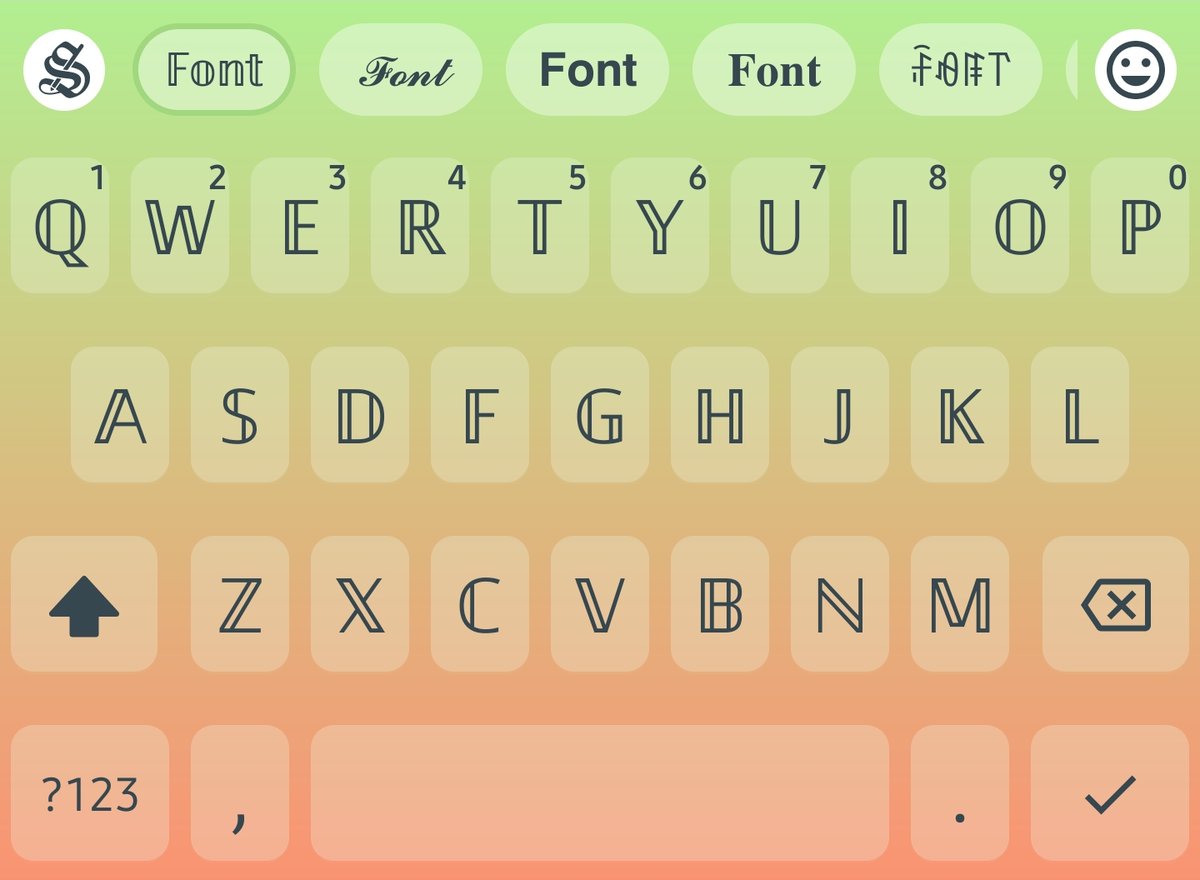 StylishTextApp's tweet photo. Did you check out these amazing themes for the keyboard in our new update? ๐ #stylishkeyboard #stylishtext #stylishfonts #fontskeyboard #twitterfonts #chatfonts #stylishtweets Download: https://t.co/81VgUF7sLa https://t.co/VaT9KBQDIF