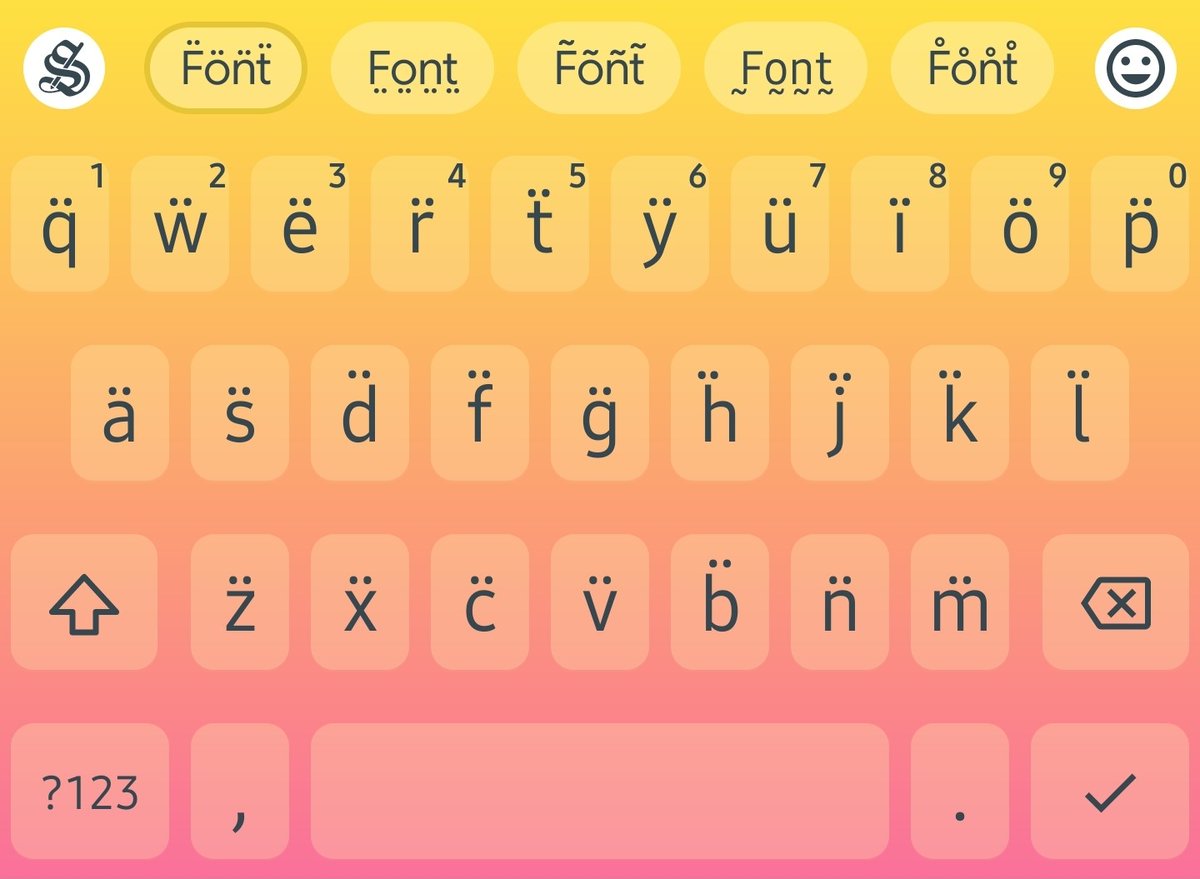 StylishTextApp's tweet photo. Did you check out these amazing themes for the keyboard in our new update? ๐ #stylishkeyboard #stylishtext #stylishfonts #fontskeyboard #twitterfonts #chatfonts #stylishtweets Download: https://t.co/81VgUF7sLa https://t.co/VaT9KBQDIF