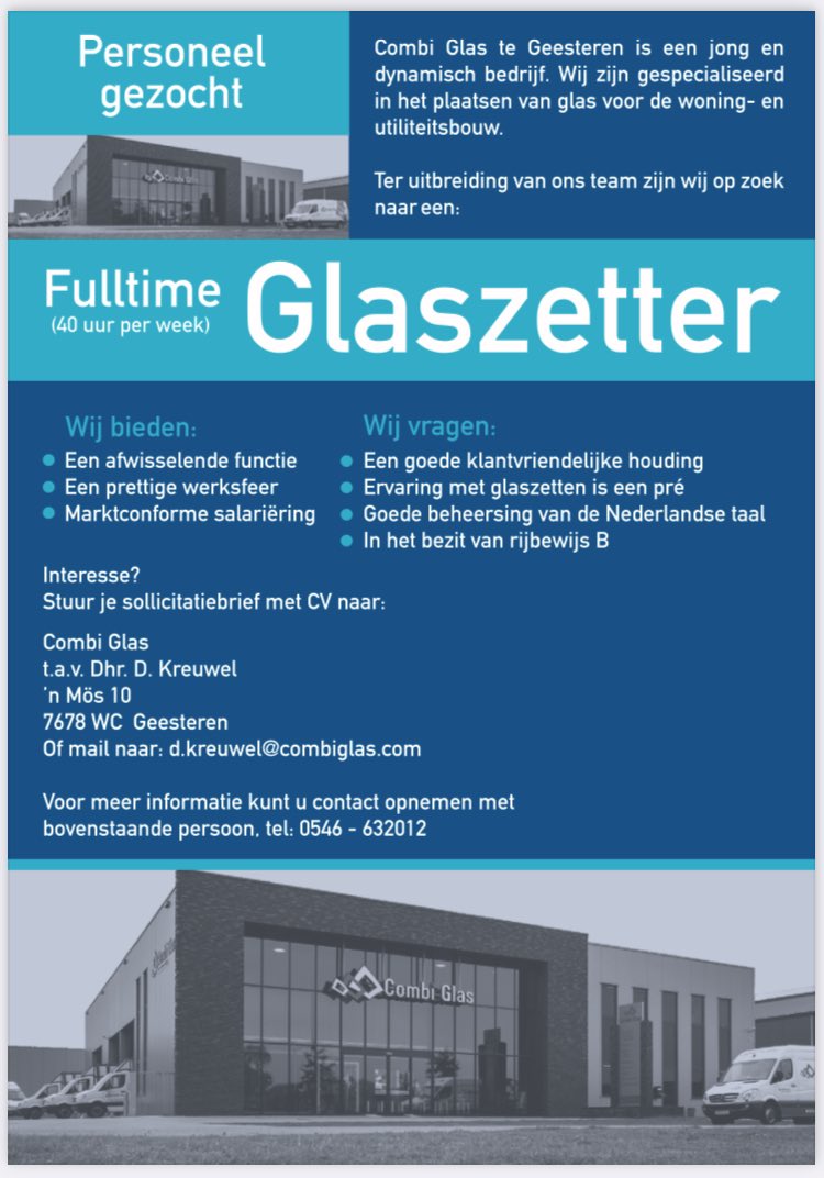 **vacature alert**
Wordt jij onze nieuwe collega?