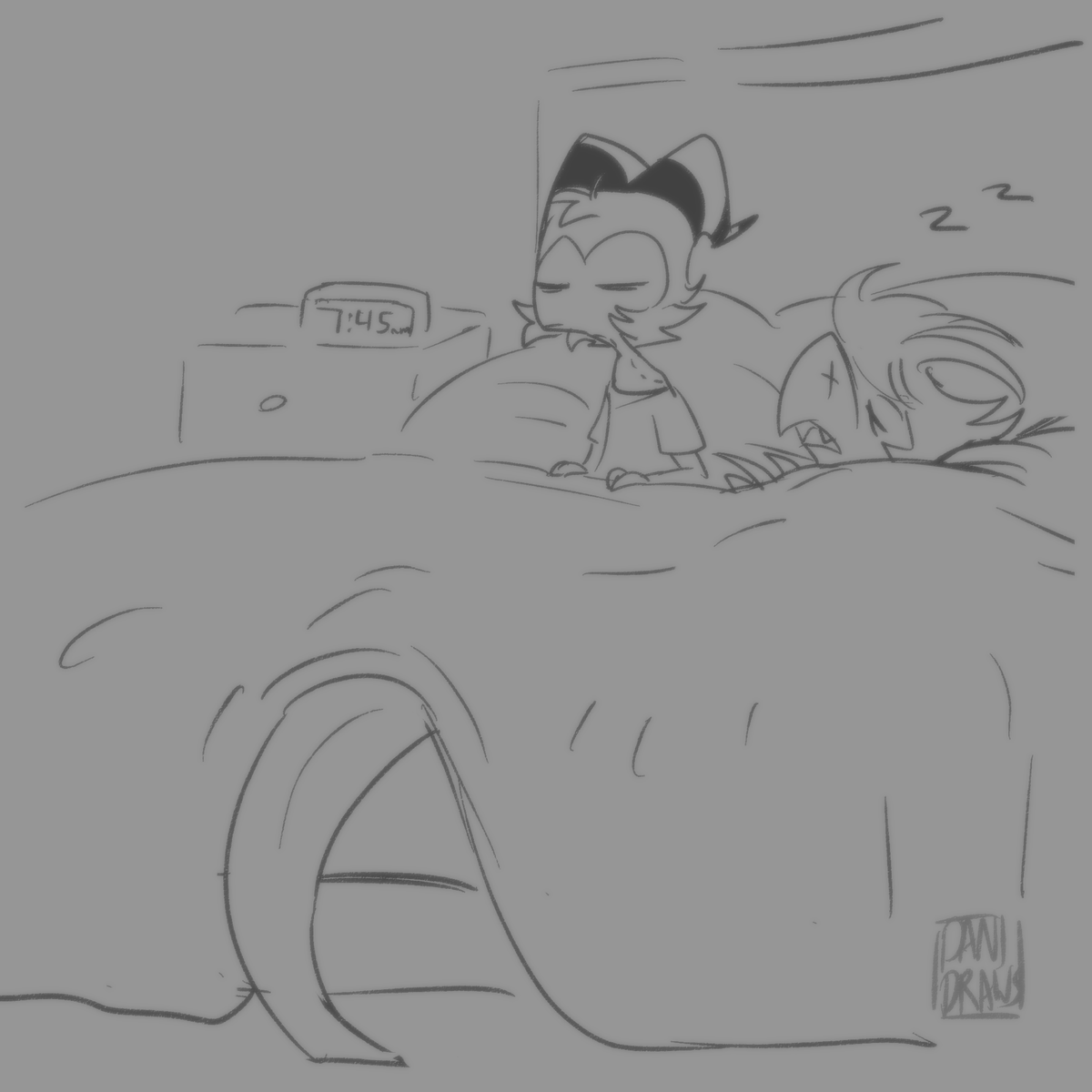 DaniDraws666's tweet photo. Chaxxie doodl :P #HelluvaBoss #Chaxxie #Possumbait https://t.co/WIstiF2yvg