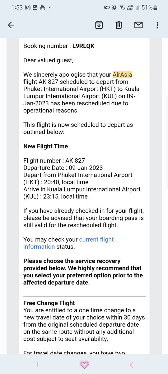 raelitybyte's tweet photo. @airasia where is my refund! It's been more than a week than since your last email , did you actually submit to the bank for processing, why is it taking so long when average is 5 to 7 days. On top of that , why am I receiving this conflicting email about flight change https://t.co/09Qx1wQ5sS