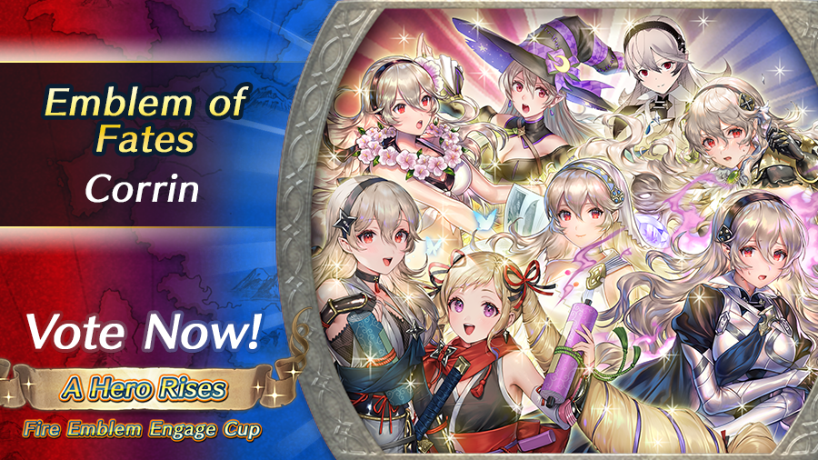 FE_Heroes_EN's tweet photo. Voting for the Emblem of Fates in the A Hero Rises: Fire Emblem Engage Cup event has begun. Corrin gives off an inhuman aura... You can make one of the 12 Heroes chosen by popular vote your ally at a later date. #FEHeroes #ILikeCorrin #BlackKnightTweets
https://t.co/HmKQYWizQj https://t.co/lSR9oITbnc