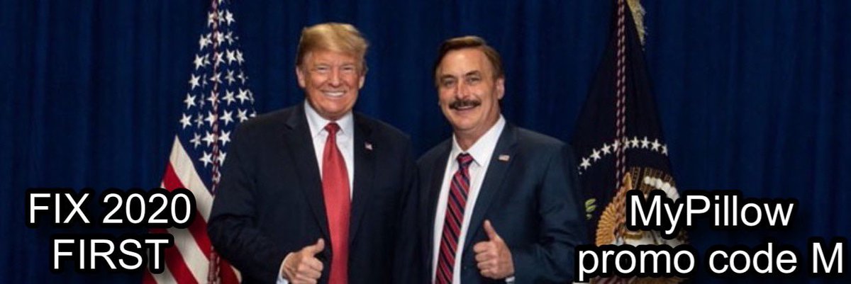 bfraser777's tweet photo. @realMikeLindell So awesome to see you back on Twitter. #SupportMikeLindell shop at #MyPillow and use promo code ๐M๐.
#MyPillowPromoCodeM https://t.co/9iXZMmCaA8