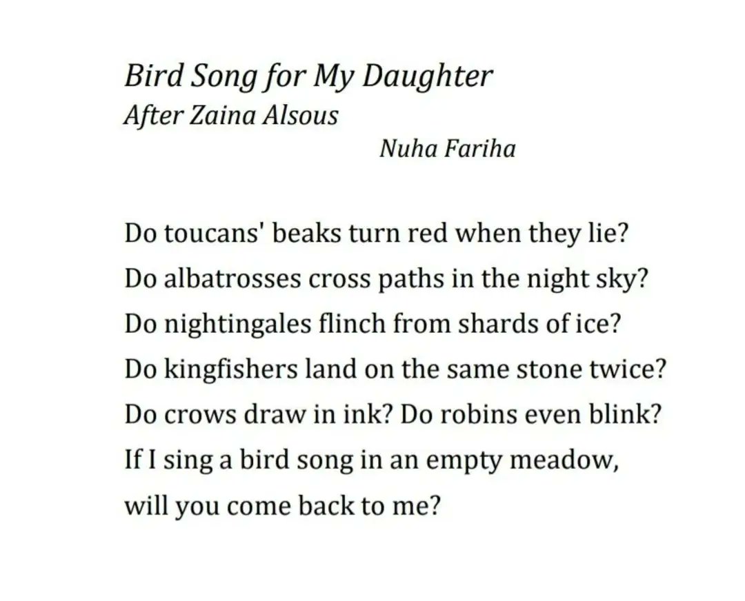 nuhawrites's tweet photo. "Bird Song for My Daughter" came out in February 2022 in @MinisonProject #inauguralissue https://t.co/uioiM0TIWP