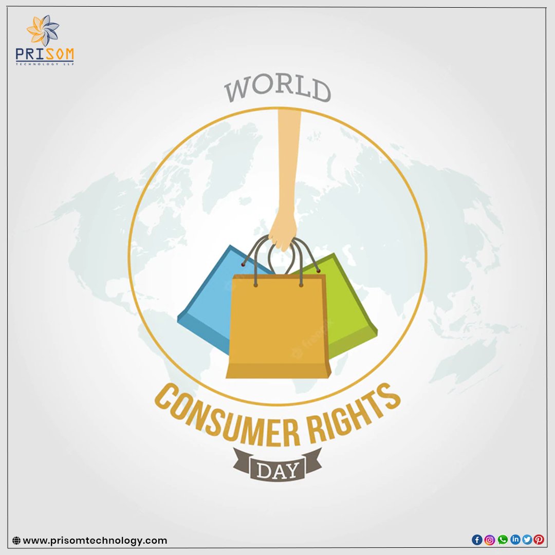 Warm greetings on World Consumer Rights Day to all. If you will win a consumer today, you will win him for life and enjoy great success in your business.
#consumer #business #marketing #digitalmarketing #softwaredevelopmentcompany #ahemdabad #india