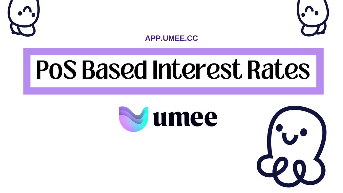 tyomium's tweet photo. Today we will consider an important topic for the blockchain industry, namely Proof of Stake Based Interest Rates, as well as what relevance and significance @Umee_CrossChain has in this sense.
#Umeeversity #Umee #UmeeCrossChain https://t.co/NsnX4vKNmi