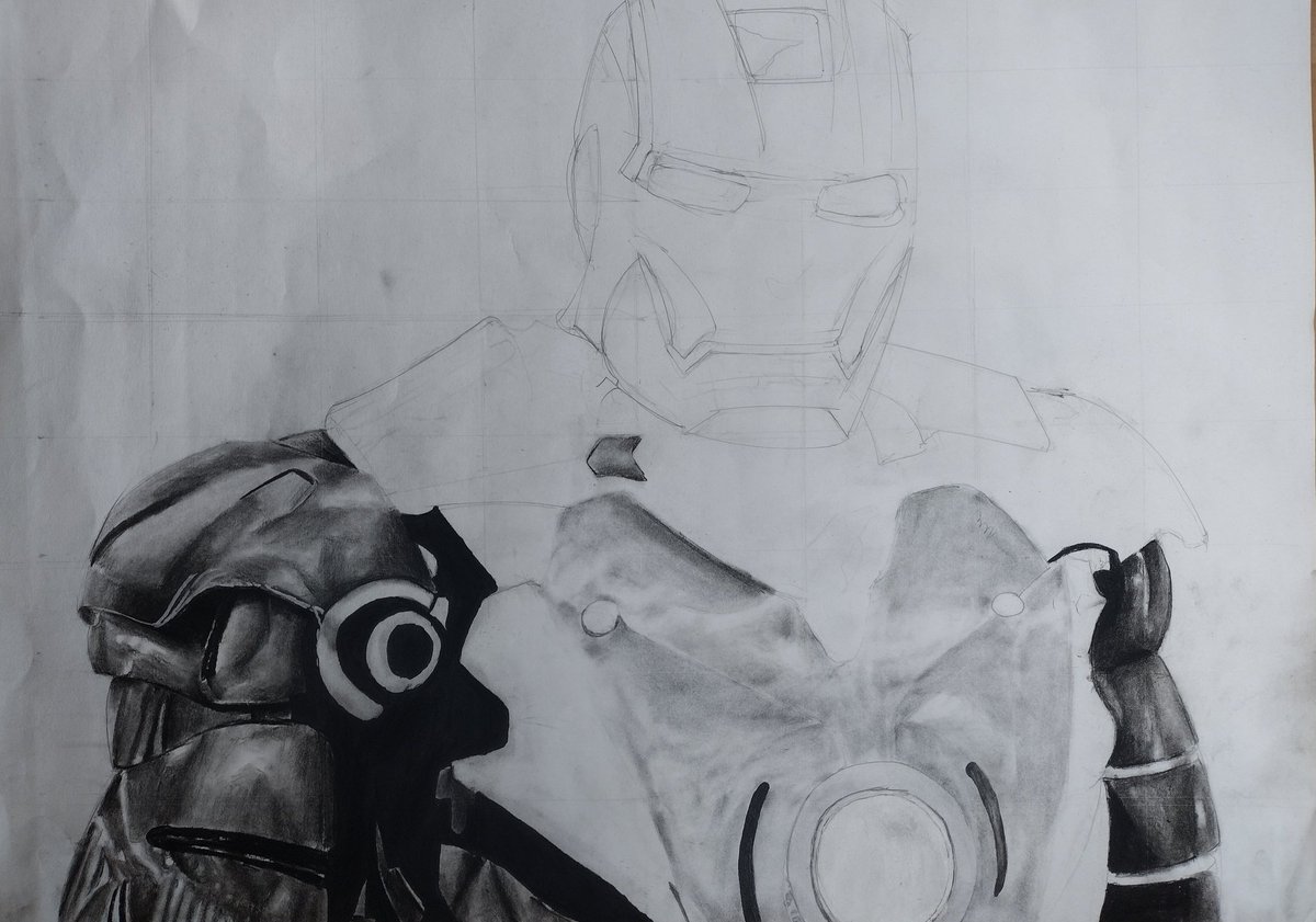 ArtsTda's tweet photo. My drawing so far...

#art #MarvelStudios #Marvel #iroman #drawing #artistsontwitter #sketch https://t.co/0wROcvXpGk