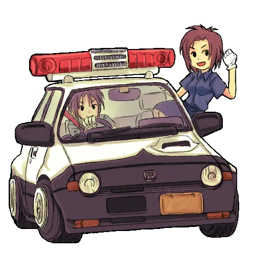 逮捕しちゃうぞ新作読み切り記念に過去絵に加筆したものと過去絵張りまーす逮捕しちゃうぞの影響でバイクと銃に目覚めさせられた#逮捕しちゃうぞ 