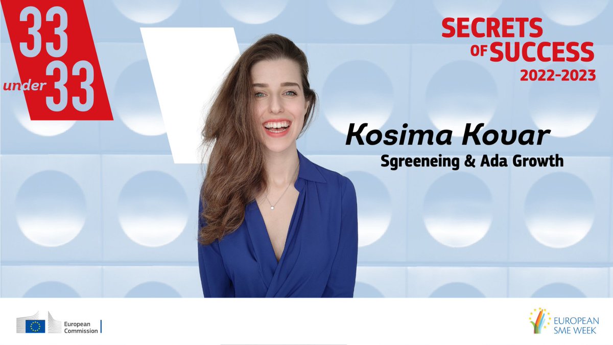 EEPA_EU's tweet photo. “Don’t wait for somebody else to tell you that you’re ready. Start now!”
⭐ Meet our #33under33 entrepreneur Kosima Kovar!
🎤 We had the pleasure to have her on two #SMEAssembly2022 sessions in Prague.
Here is your chance to discover her success story 👇
https://t.co/T1442sRbSU https://t.co/Lxf4pX5Muo