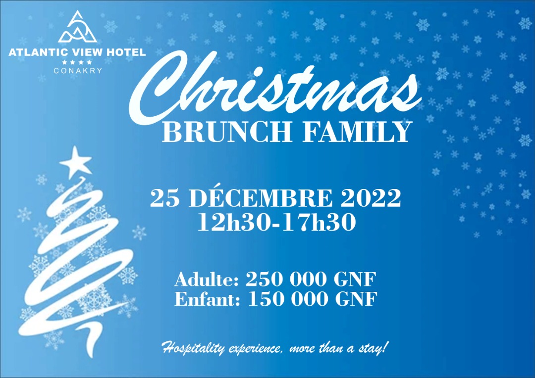 ViewHotelCky's tweet photo. Passez un Magique Noël avec vos proches dans une aventure culinaire avec le 𝐂𝐇𝐑𝐈𝐒𝐓𝐌𝐀𝐒 𝐁𝐑𝐔𝐍𝐂𝐇 𝐅𝐀𝐌𝐈𝐋𝐘 spécialement conçu par notre chef !
𝐀𝐃𝐔𝐋𝐓𝐄: 𝟐𝟓𝟎.𝟎𝟎𝟎 𝐆𝐍𝐅
𝐄𝐍𝐅𝐀𝐍𝐓: 𝟏𝟓𝟎.𝟎𝟎𝟎 𝐆𝐍𝐅
#atlanticviewhotelcky #christmasbrunch2022 #Kibaro https://t.co/rcWpNWiGo9