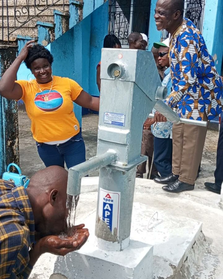 udwoliberia's tweet photo. The United Disabled Women Of Liberia making donations of a hand pump to provide safe drinking water for Persons living with Disabilities in Liberia. https://t.co/2NBe4iyk4P