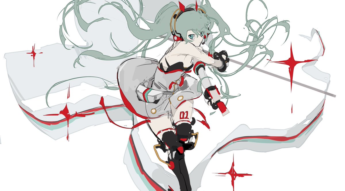 midoriii717's tweet photo. Racing Miku https://t.co/tX1Rinyrit