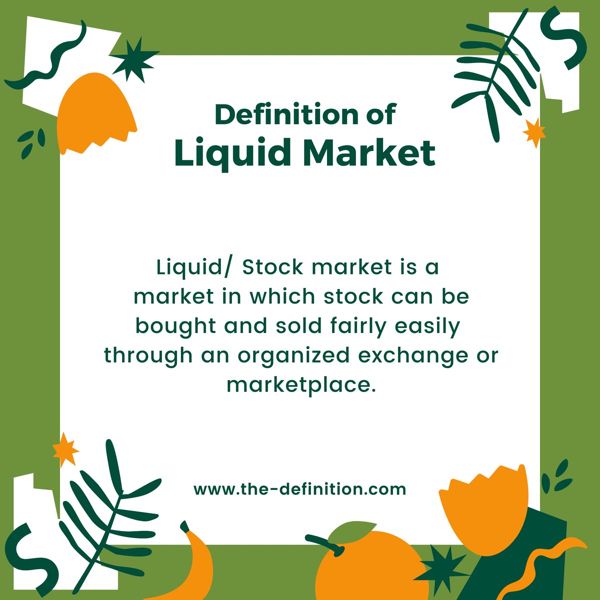 _definition16's tweet image. Liquid/ Stock market is a market in which stock can be bought and sold fairly easily through an organized exchange or marketplace.

the-definition.com/term/liquid-ma…

#liquidMarket #market #liquid #StockMarket