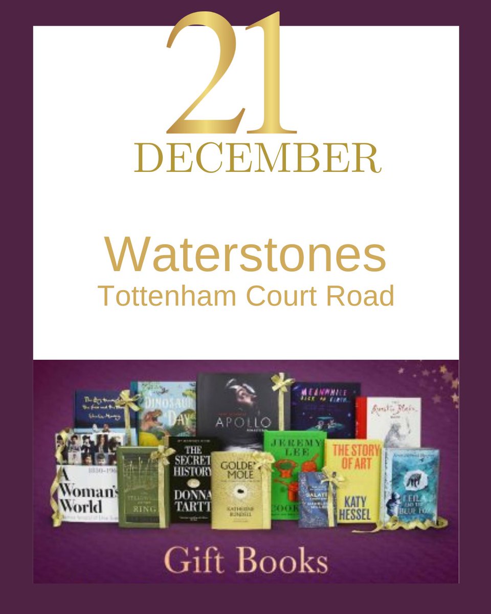 EnjoyFitzrovia's tweet photo. 21 December- Find inspiration for the perfect gift for your book lover @Waterstones #fitzmas #fitzrovia https://t.co/LovLL4VtKH