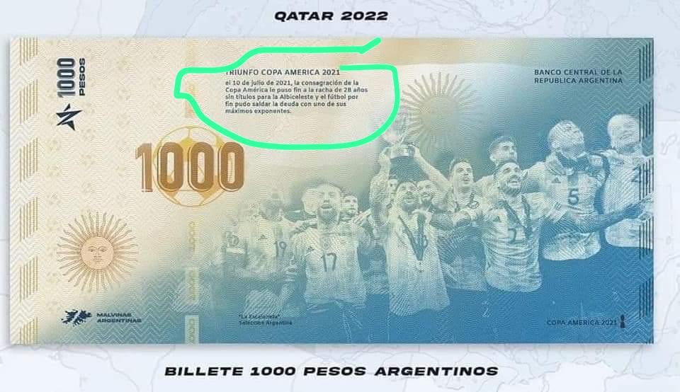 a7m_abo2's tweet photo. الأرجنتين 🇺🇾 تصدر أول عملة رسمية تحمل صورة ميسي ولاعبي منتخب الأرجنتين https://t.co/9Wm6BsMGlC