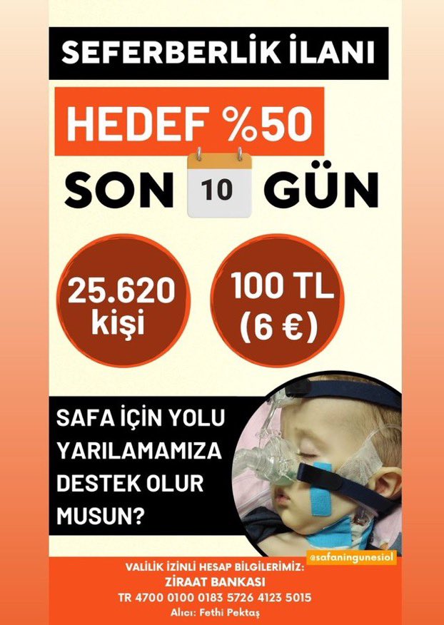Safa Kardeşimize Güneş Olalım.     Safa şuan da yoğun bakımda sizlere her zamankinden daha çok ihtiyacımız var lütfen bu savaşta yanımızda olun.
Yeni yıla bu yolu yarılayarak girmek istiyoruz yalvarıyoruz bizi görün, duyun.#SafanınGüneşiOl @safaningunesiol