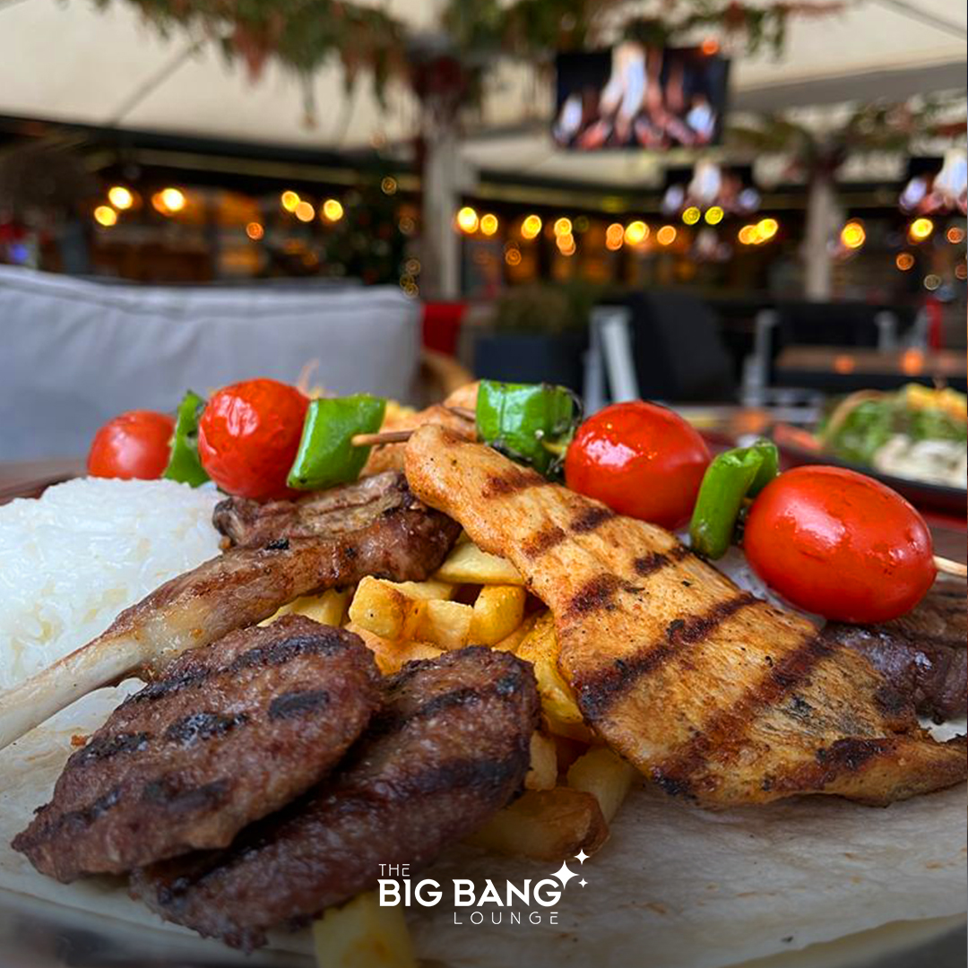 Big Bang zengin ızgara menüsüyle sizi bekliyor 😍
#bigbanglounge #ataşehir #ataşehirinkalbi #ızgaraköfte #ızgaratavuk #karışıkızgara #patates #ızgaradomates #pilav