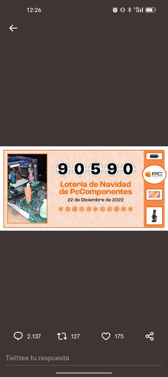 MikeVazquez14's tweet photo. @pccomponentes #LaSuerteConPcComponentes
Pues vamos a probar https://t.co/5IHozI1mqP