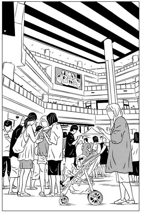 本日のお仕事(の一部)。
A piece of today's work. 

モブシーン描くの好きさ。

『EVOL (イーヴォー)』⑤
発売中!!!
https://t.co/L5aP2kBI3u

#カネコアツシ
#EVOL
 #イーヴォー 