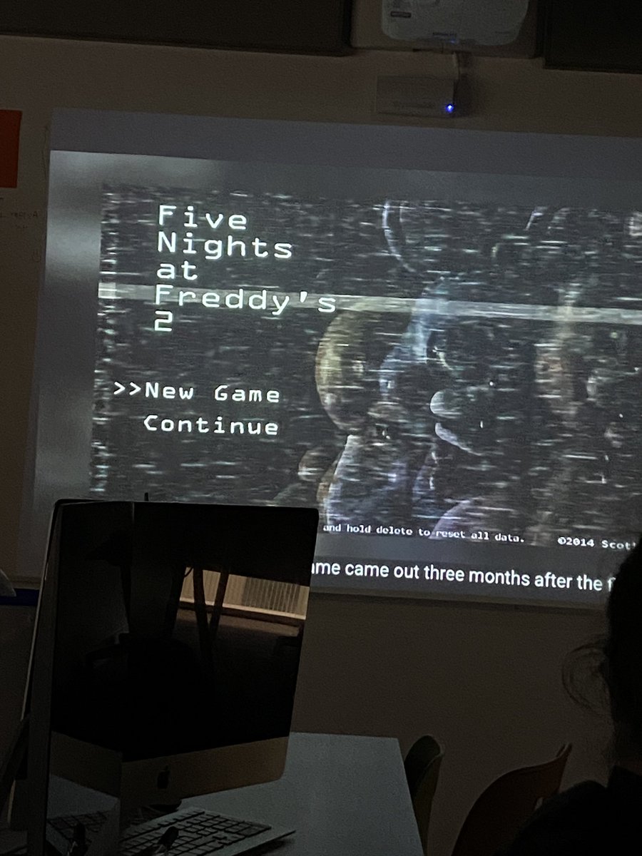 sIasherboy's tweet photo. ain’t no way we watching fnaf lore in class https://t.co/FKuDFs061a