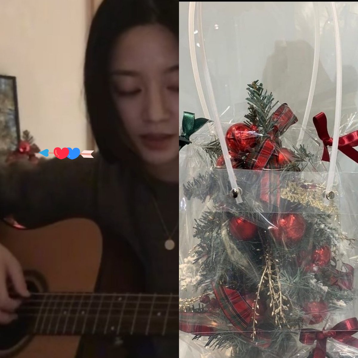 Hyeonsoo still keeping the gift we sent last Christmas!!
She's the sweetest😭❤️
I almost didn't notice the tree cuz hyeonsoo's beauty got me mesmerized everytime I watch that video😹❤️

Thanks to a fan from twitter for pointing it out🥺💌✨

#ကင်ဟျွန်းဆူ #金贤秀 #김현수
