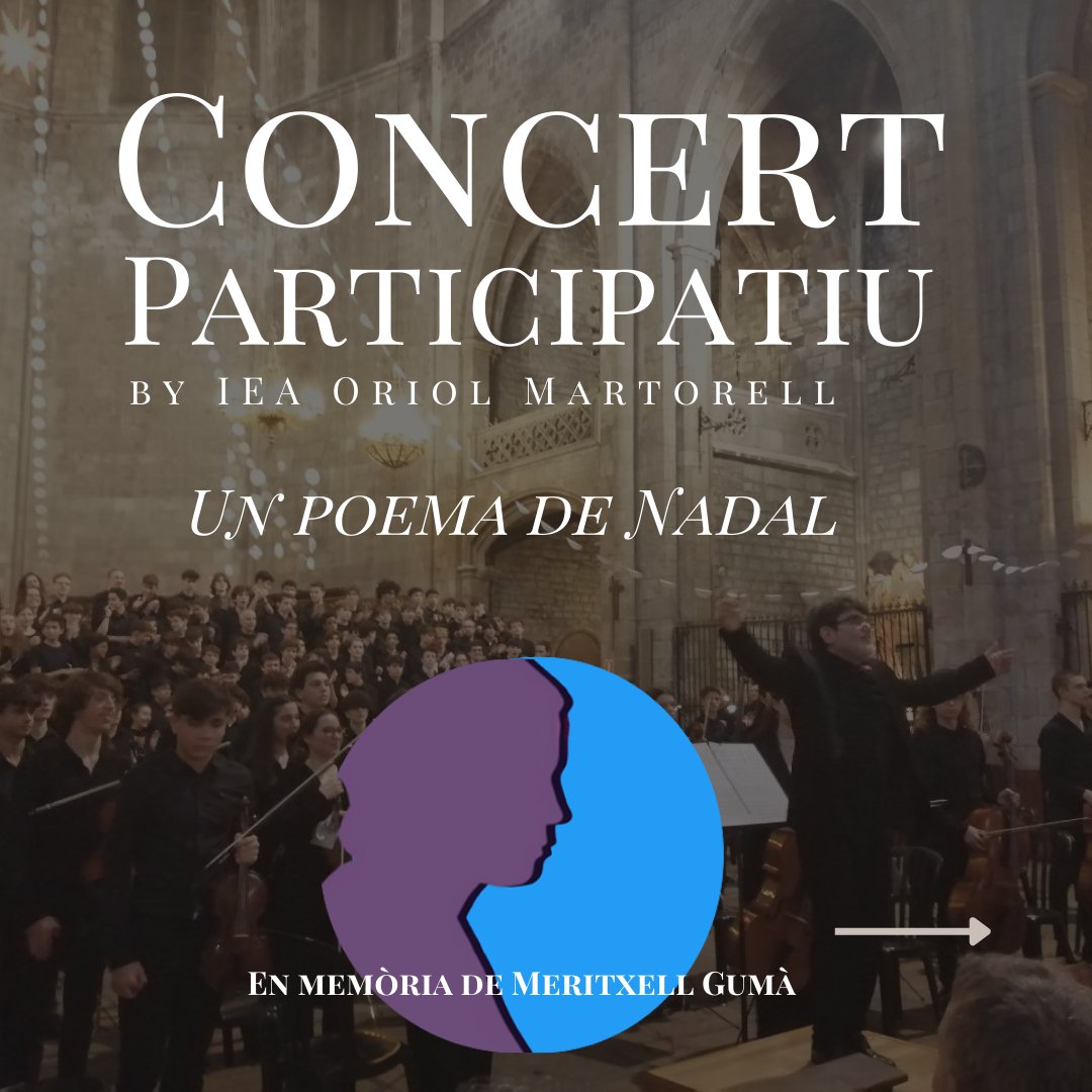 IEAOm's tweet photo. Concert Participatiu by IEA Oriol Martorell
'Un Poema de Nadal' d'Adreu Diport.
Magnífic i emotiu concert on alumnes, professors, famílies, exalumnes, amics i coneguts, han participat d'aquest concert. Moltes gràcies a tots!
#SocdelOriol #TheNextFuture https://t.co/NIRSnUtOZN